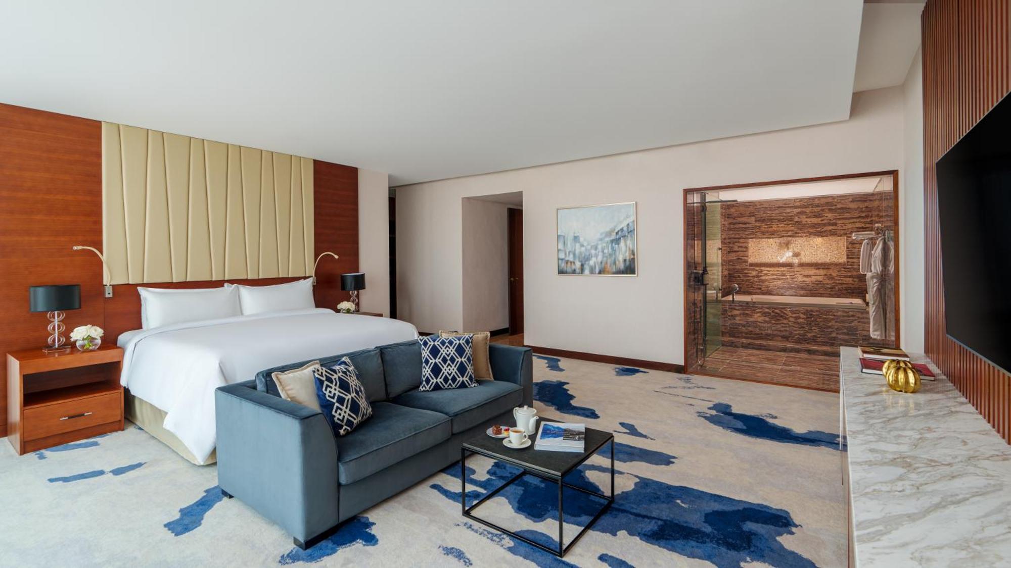 Fairmont Bab Al Bahr Hotel Abu Dhabi Exterior photo A guest room at the hotel