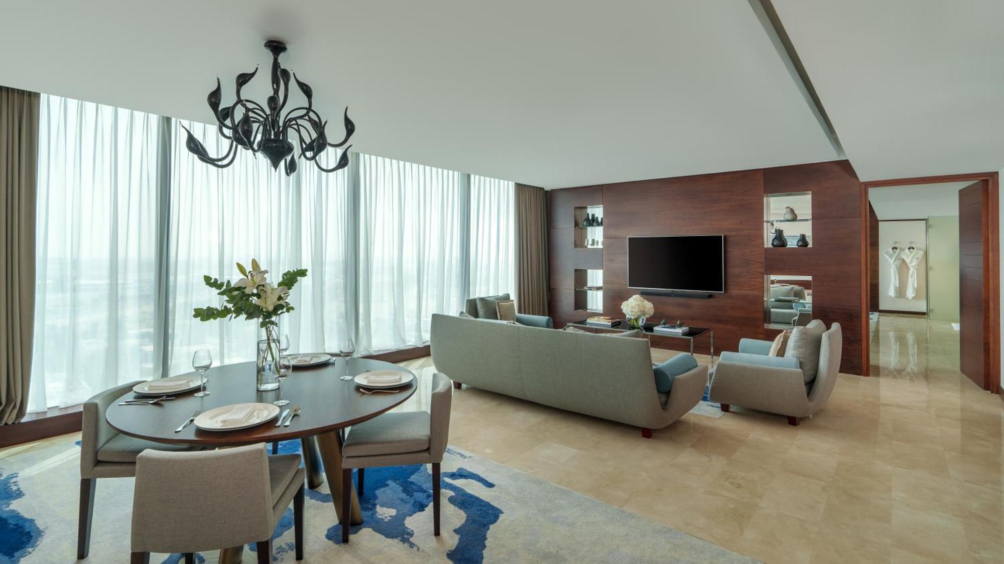 Fairmont Bab Al Bahr Hotel Abu Dhabi Exterior photo A living room at the hotel