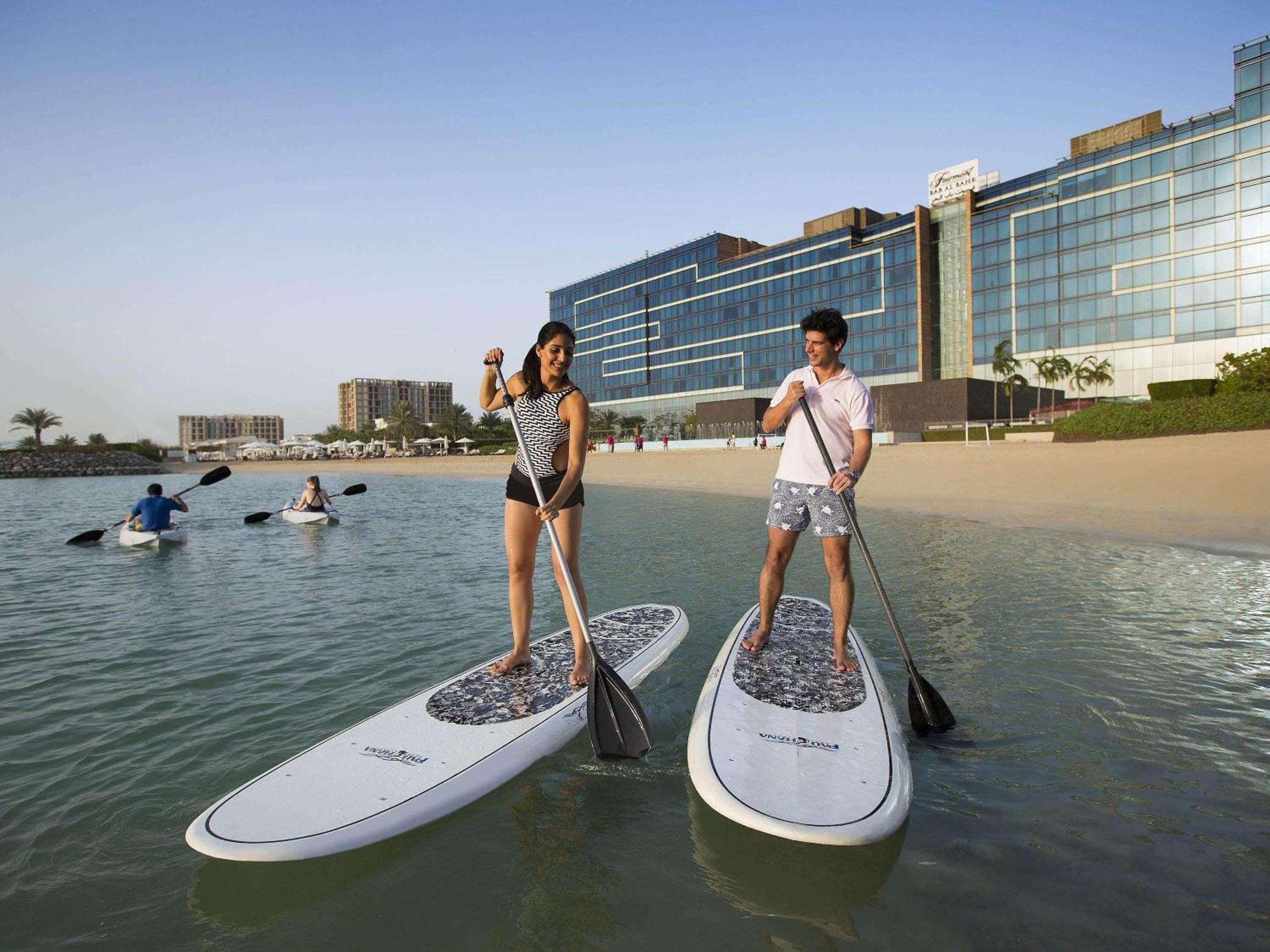 Fairmont Bab Al Bahr Hotel Abu Dhabi Exterior photo Stand Up Paddle Boarding at Jumeirah Beach Hotel